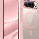for Google Pixel 10 Case/Google Pixel 10 Pro Case,[Compatible with Magsafe] Military-Grade Protection & Anti-Yellowing,Magnetic Phone Case for Google 10/10 Pro-6.3",Pink
