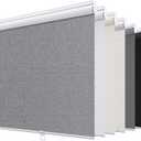 SUNOFF Blackout Cordless Roller Shades Blinds,49" W x 72" H,Heather Grey