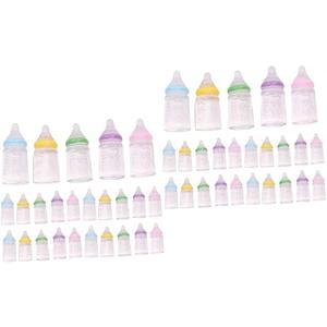 KOMBIUDA Baby Bottle Toy 720 Pcs Small Bottle Decoration Props Baby Plastic Newborn Doll Feeding Bottles