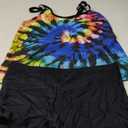 LALAGEN Women's Plus Size Tankini Swimsuit Two Piece Bathing Suits Swim Tank Top with Boy Short 2XL