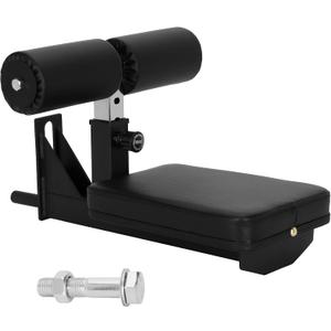 Heavy Duty LAT Pulldown Seat Attachment Fits 26mm (1.02") Bore, Adjustable LAT Pulldown Bench Seat with Leg Holder, 4-Level Height, Compatible with Squat Rack, Smith Machine & Home Gym