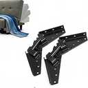 A Pair Sofa Bed Hinge Hardware Sofa Bed Bedding DIY Furniture Adjustable Spring Mechanism Triple Click Futon Sleeper