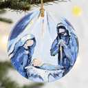 Religious Christmas Ornaments, Dodosky 2.8in Ceramic Nativity Ornament, Xmas Decor, Christmas Tree Ornaments, Xmas Decorations for Tree, Holiday Ornament, Gift Ideas, Christian Gifts, Religious Gifts