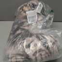 Maomoto 19.6'' Cat Shape Throw Pillow Plushie Doll  3D Simulation Plush Stuffed Animal Toy for Kids, Sofa Chair Home Decor (Grey)