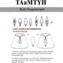 Small Lamp Shade Chandelier Shades Set of 3Fabric Lampshade for Wall LampChandelier ShadesSmall Table LampsFor Cutting Edge Bulbs, Clip-on Fitter Lampshade3" X 6" X 5"