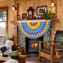 Fiesta Decorations Cinco De Mayo Decorations Centerpiece,Fiesta Birthday Decorations,Table Decoration for Birthday Wedding Rainbow Mexican Party Decor Supplies15Pcs