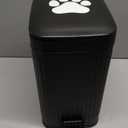 Dog Poop Trash Can Outside, 2.7Gal Dog Waste Trash Can with Lid, Foot Pedal, Dog Waste Container with 20 Bags, Pet Poop Bucket with Soft Close for Backyard Odor Control