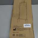 Yumatum Garden Hose Holder Reel, Upgraded Metal Hose Reels Holds 150ft Hose with 4 Large hooks, Heavy Duty Freestanding Water Hose Holders, Detachable Hose Storage Hanger for Outside