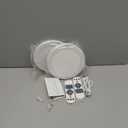 wowatt 2Pcs Battery Operated Ceiling Lights Rechargeable Motion Sensor Light Indoor Wireless Shower Light with Remote 3000K 4500K 6500K 7.48in Dimmable Timing Motion Activated Lamp for Closet Shower (3CCT-Round)