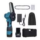 Mulcort 4-inch Mini Electric Chainsaw 18V Cordless Chainsaw with 2pcs 1500mah Battery Safety Lock for Tree Branches Cutting, US Plug : Patio, Lawn & Garden