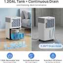 Uthfy 2500Sq.Ft Dehumidifier for Basement with Drain Hose,Large Quiet Smart Compressor Dehumidifiers for Home/Bedroom/Bathroom,Reusable Filter,Dual-Screen,Child Lock,Intelligent Humidistat,24H Timer