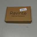 Ravinte Hardware 20 Pack Black Cabinet Handles, 3 Inch (76mm) Finger Edge Pulls, 2 Inch Hole Center, Finger Pulls for Cabinets