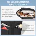 befen Laptop Tote Bag for Women Work, Travel Tote Bags Nurse Puffer Quilted Handbags, Lightweight Waterproof Beach Purse