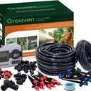 Drip Irrigation System with Water Timer Quick-Connect Automatic Irrigation Kit with 1/2 inch Hose 1/4 inch Distribution Tubing and Accessories DIY Garden Misting System for Yard, Lawn, Patio