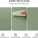 Softalker Sage Green Round Tablecloth, Waterproof & Stain Resistant Table Cloth Wrinkle Free Fabric Washable 210GSM Polyester Table Cover for Spring/Party/Outdoor - 48 inch