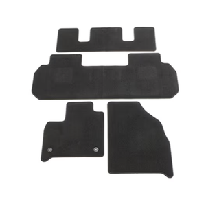 First- and Second-Row Carpeted Floor Mat Package in Jet Black (for Models with Second-Row Captain's Chairs)