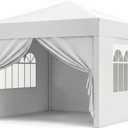 10x10 Pop Up Canopy Tent with 4 Side Wall