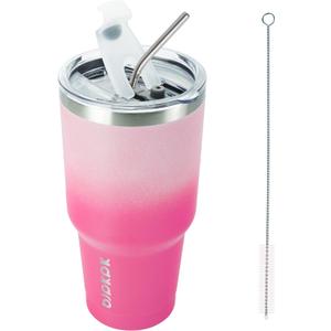 BJPKPK 30 oz Tumbler With Lid And Straw, Travel Coffee Mug,Cherry Blossom