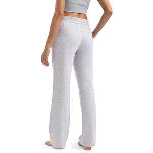 Women's Sweatpants with Pockets Elastic High Waisted Joggers Casual Straight Leg Drawstring Athletic Pants 31'' (Gray)