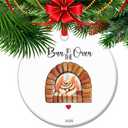 Bun in The Oven Ornament - 2025 Christmas Ornament, Expecting Parent, Mom to Be, Baby Announcement Keepsake (C6)