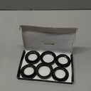 DiCUNO Lamp Shade Rings, E26 Light Socket Collar Ring, Black Threaded Reducer 1-3/8 Inches (34mm) and 1-1/2 Inch (39mm), Hanging Lamp Holder Parts, (34mm * 2pcs; 39mm * 2pcs)