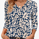 AKEWEI 3/4 Length Sleeve Womens Tops V Neck T Shirts Dressy Casual Pleated Spring Fashion 2026 Work Blouses S