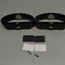 Motion Sensor Wall Light, 5000mAh Rechargeable Battery Operated Motion Sensor Light Indoor with Remote, 15 RGB and 3 Colors Dimmable, Wireless Wall Sconces for Hallway, Living Room, Stair, Bedroom (Black-2PACK)