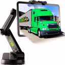 Tablet Holder for Truck Tablet Mount - iPad Mount for Truck, Heavy Duty Super Suction Cup, 16.7 inch Long Arm & Stable, Device & iPad Holder for Dashboard, Windshield and Window - Semi Trucker
