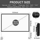 SKERELL Outdoor Projector Screen with Stand : Portable Projection Screen for Outside Theater Home Backyard Movies 80 inch [SKLI-080]