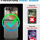 ASAFCASE for Motorola Razr 2026 Phone Case with Card Holder, Rugged Hinge Protection, Outer HD Screen Protector, Military Grade Drop Protection, Durable Hard Wallet Case for Razr 2026, Dark Purple