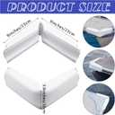 Pangda 2 Pack Pontoon Corner Boat Fenders PVC Dock Bumpers for Docking Boat Aluminum Corner Cap 9 x 9 x 4 Inch Pontoon Accessories UV-Resistant for Marine Cushioned Protection