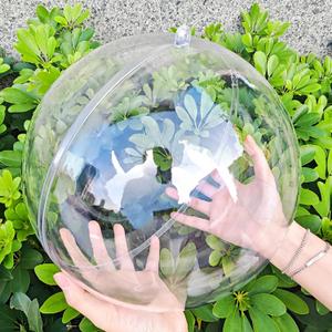 Acrylic Hollow Ball, Clear Plastic Fillable Ornaments Ball, DIY Clear Plastic Balls for New Years Present, Xmas Tree, Home Decoration, Wedding, Party (25cm/9.84inch, 2PCS)