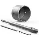 DAYDOOR 3-1/2'' (90mm) Concrete Hole Saw with SDS Plus Shank Adapter, Tungsten Carbide Tipped Masonry Hole Saw, Heavy Duty Concrete Core Drill Bit for Brick, Cement Wall, and Stone