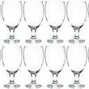 Vikko Classic Goblet Party Glasses, 20 Ounce Iced Tea and Water Goblets, Set of 12, Dishwasher Safe Durable Glassware