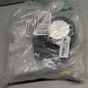 Gerrii 100 Pcs Clear Plastic Individual Cupcake Boxes 3.5" Single Cupcake Containers Transparent Ornament Gift Box with Inserts and Ribbon for Wedding Baby Shower Party Favor (Gold and Black)