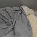 Furhaven 44" Round Orthopedic Dog Bed for Large Dogs w/ Removable Washable Cover, For Dogs Up to 80 lbs - Sherpa & Suede Snuggery - Gray, 44-inch (44" x 44" x 3")