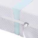 HOMBYS Twin to King Bed Converter Kit Bed Bridge with Matching Fastening Straps, Foam Split King Gap Filler, Adjustable Mattress Bridge Connector for Stayover, Family Room, 3"x75"