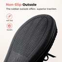 HomeTop Women's Moccasins House Slippers Memory Foam Indoor Outdoor Ladies Shoes, 10 US 
