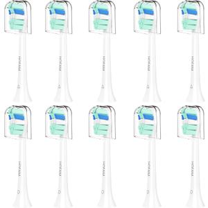 Replacement Toothbrush Heads for Philips Sonicare Replacement Heads,Electric Replacement Brush Head Compatible with Phillips Sonicare Electric Toothbrush,for Philips Sonic Care Brush,10 Pcs