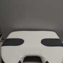 SAHEYER Side Sleeper Pillow with Arm Holes, 2 in 1 Shoulder Relief System for Rotator Cuff Pain, Memory Foam Pillow for Adults with 3 Arm Place Hole - for Side, Back and Stomach, Black