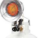 15,000 BTU Single Tank Top Portable Propane Radiant Heater,Grey/ Silver