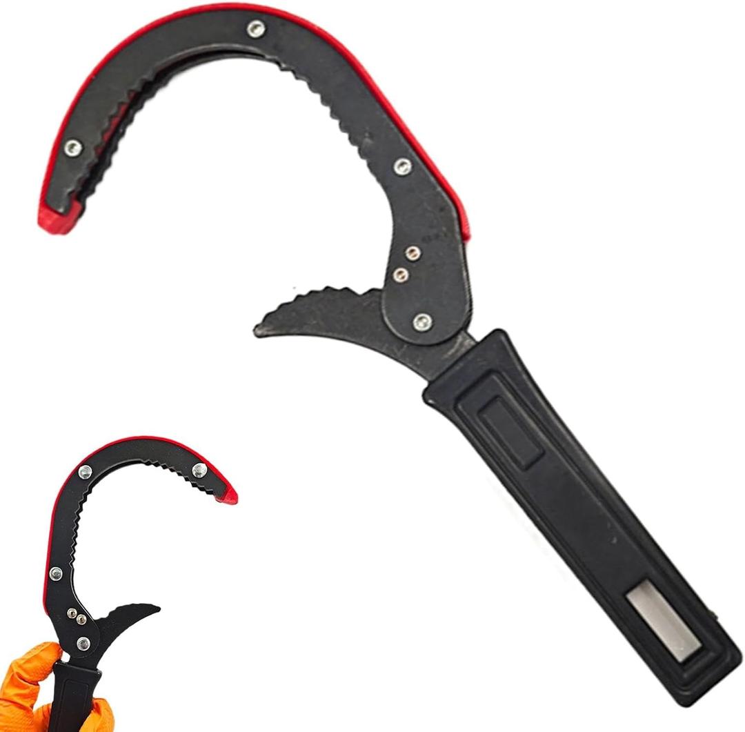 Performance Tool W157 Adjustable Oil Filter Pliers - 2 3/4 to 4 1/4-Inch Jaw Opening with Serrated Jaws for Maximum Grip, Fits Most Filters