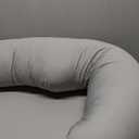 Momcozy J-Shaped Pregnancy Pillow for Sleeping with Cooling Cover  Maternity Body Pillow for Pregnant Women, Side Sleeper Support for Belly, Hip & Leg, Deep Grey