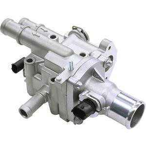 FOKES Engine Coolant Thermostat Housing Assembly Compatible with Chevy Cruze, Limited, Trax, Sonic 1.8L & 1.6L - Replaces 25192228, 55564890, 15-81816, 902-033, 55579951 - Full Aluminum