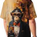 Men's Hawaiian Beach Shirt, Short Sleeve Shirts for Men, Quick-Dry Button Up Shirt for Party (M)
