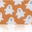 Halloween Door Mat Outdoor Entrance Halloween Doormat Decoration Imitation Coir Door Rug Farmhouse Rugs for Front Floor Porch Indoor Home(Ghost)