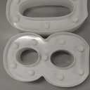 80th Birthday Decoration LED Light up Numbers, Birthday Number Sign Light for Birthday Party Decoration Night Lit Anniversary Background Home Decoration Party (Number 80, White)