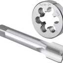 Burkit 15/16"-24 UNS Tap and Die Set, 15/16 x 24 UNS Machine Thread Tap and Round Die Right Hand