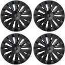 Wheel Covers for Model Y Wheel Cover Hubcaps 19 Inch, Hub Cap Replacement PA+PPE Wheel Covers Kit, Black,Wheel Protector for 2020-2024 Tesla Model Y Accessories, Set of 4