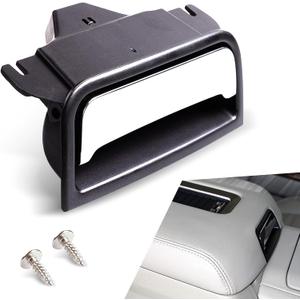 1 PC Car Plate-Type Central Control Armrest Box Lock with Two Mounting Screws, Replacement OEM Number 22792217, 22861304, 2286-1304 Accessories, Compatible with Chevrolet 14-20 GMC (Black)
